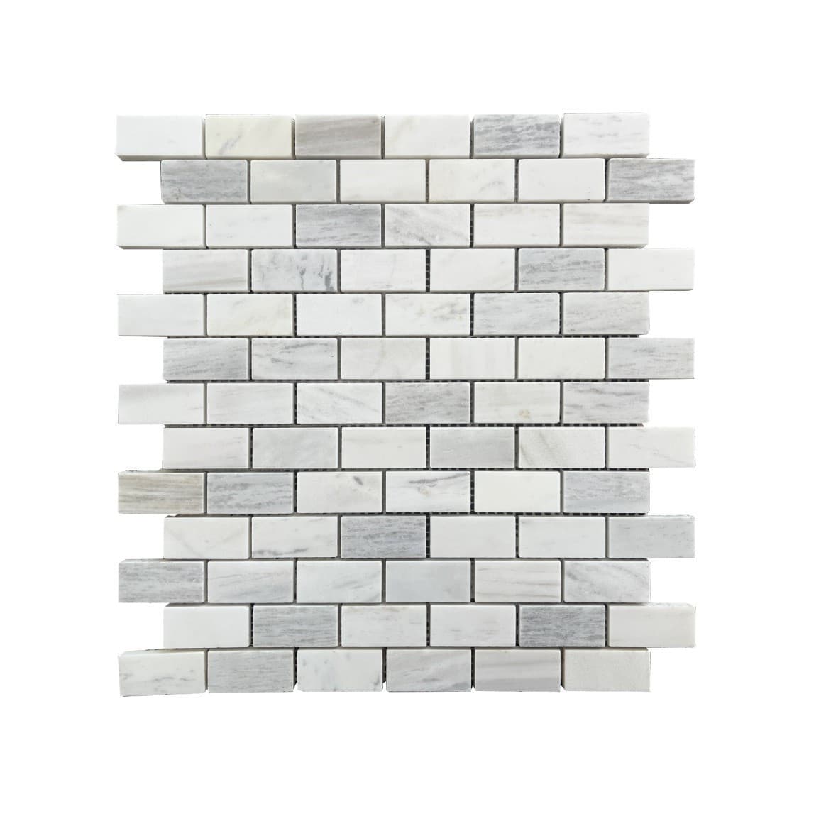 Wooden White Amalfi 23x48 Honed Mosaic