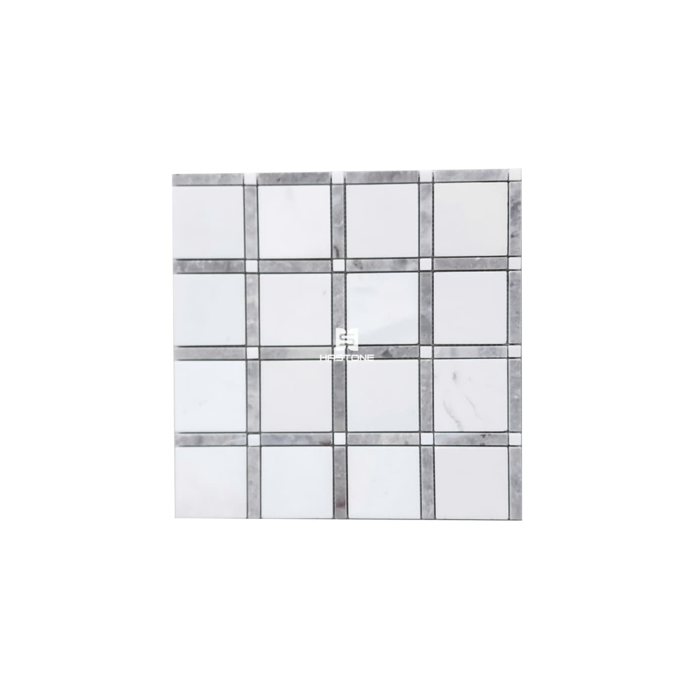Đá Mosaic Vuông 63 Trắng Sữa, Ghi Nhạt