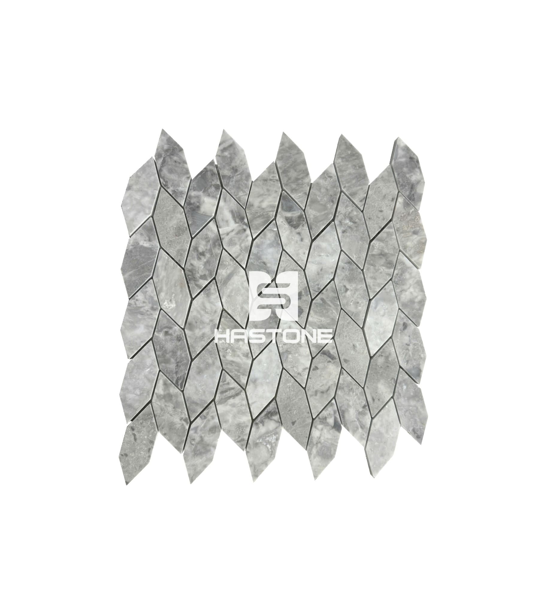 Light Grey Rice Flower Polished Mosaic